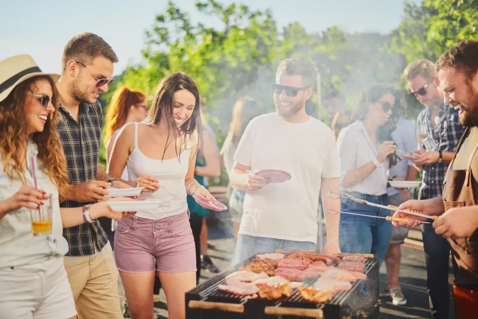 Grillfest mit Freunden